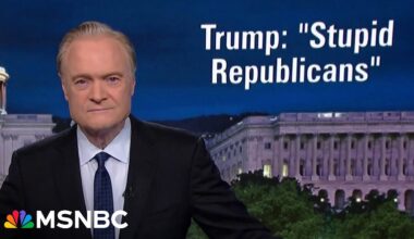 Lawrence: As Trump supporters turn on him over the Epstein files, Trump calls them ‘stupid’ 