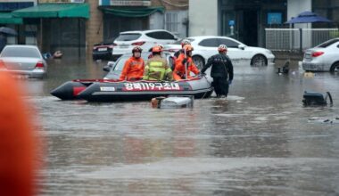 Torrential rains batter S. Korea for third day, at least four dead