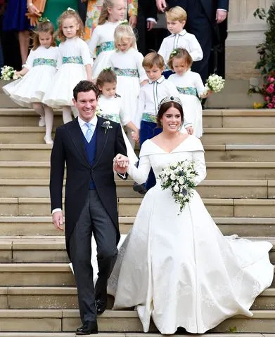 Toby Melville - WPA Pool/Getty Princess Eugenie and husband Jack Brooksbank