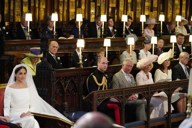 Jonathan Brady - WPA Pool/Getty Images Meghan Markle at her 2018 wedding to Prince Harry