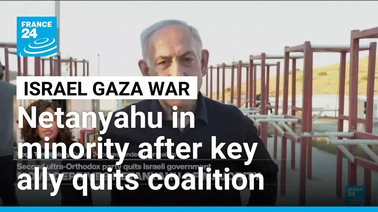Another key ally quits Netanyahu's governing coalition in a major blow to Israel's leader