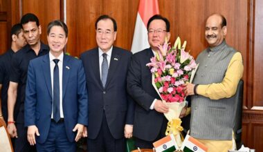 Om Birla meets special envoys from South Korea, extends wishes to prez Lee Jae Myung