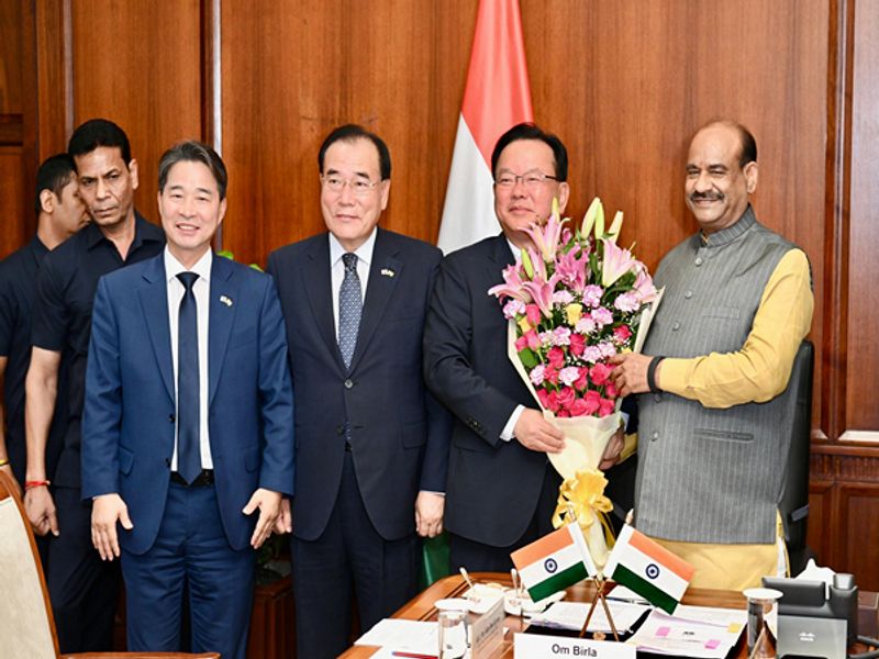 Om Birla meets special envoys from South Korea, extends wishes to prez Lee Jae Myung