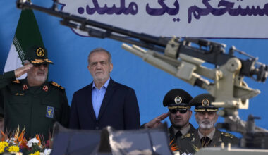 Iran President Masoud Pezeshkian and Mohammad Pakpour