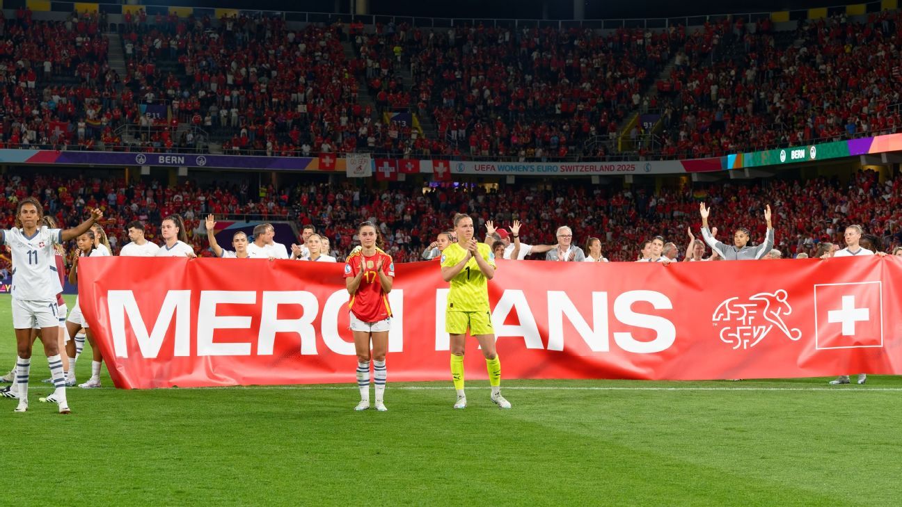 Euro 2025 hosts Switzerland hail 'take-off' moment despite exit