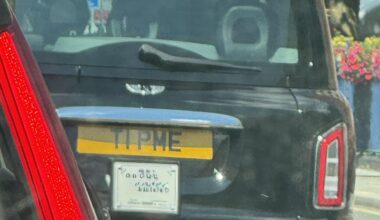 Saw this taxi number plate today