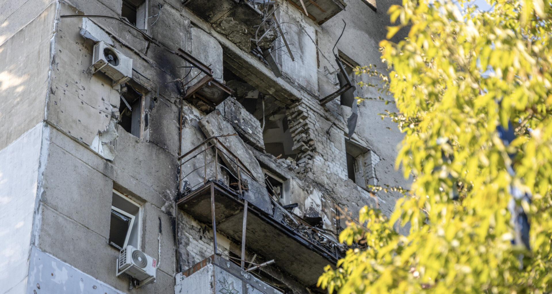 Russian drone damage