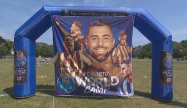Young Feildians players took to pitch to train with Portuguese soccer professionals