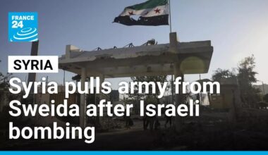 Syria withdraws army from Sweida after Israel bombs Damascus • FRANCE 24 English