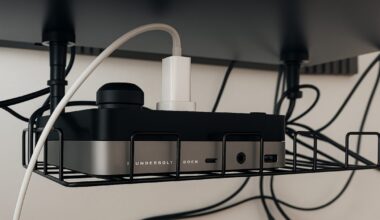 Tidy up your Mac office space with a Thunderbolt dock hidden under your desk