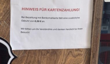 Darf er das? Aufschlag für kartenzahlung