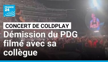 Concert de Coldplay : démission du chef d'entreprise filmé avec sa collègue • FRANCE 24