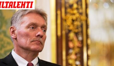 Kremlin tiedottaja: Putin valmis keskustelemaan rauhasta