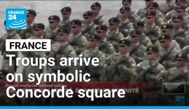 France Bastille Day: Military troups start arriving at Place the la Concorde • FRANCE 24 English