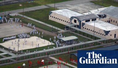 Migrants at Ice jail in Miami made to kneel to eat ‘like dogs’, report alleges | US immigration