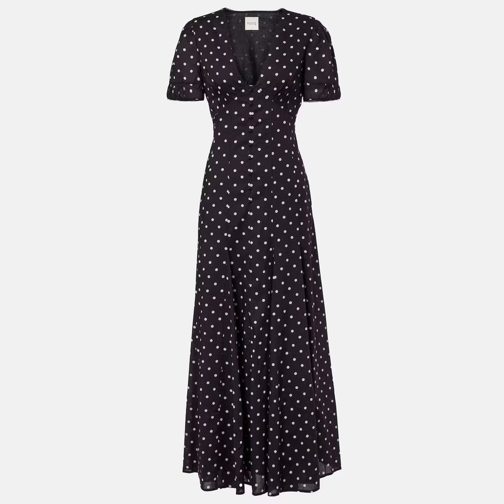 Paloma Polka-Dot Maxi Dress