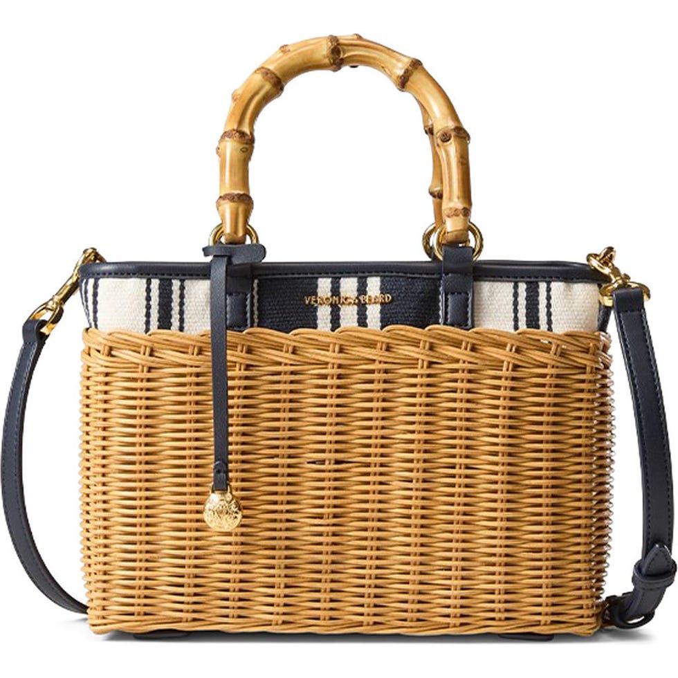 Porto Wicker Stripe Canvas Bag