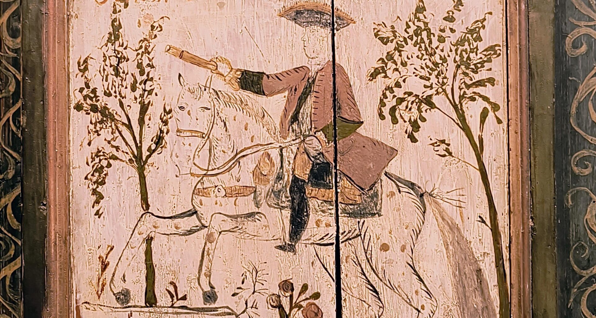 Artist depicted and spelled Napoleon's name presumably from memory- „s‘muas a Steira g‘wen sei“ - change my view