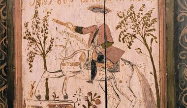Artist depicted and spelled Napoleon's name presumably from memory- „s‘muas a Steira g‘wen sei“ - change my view