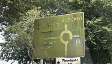Says a lot about the state of the international airport, can’t even clean the sign