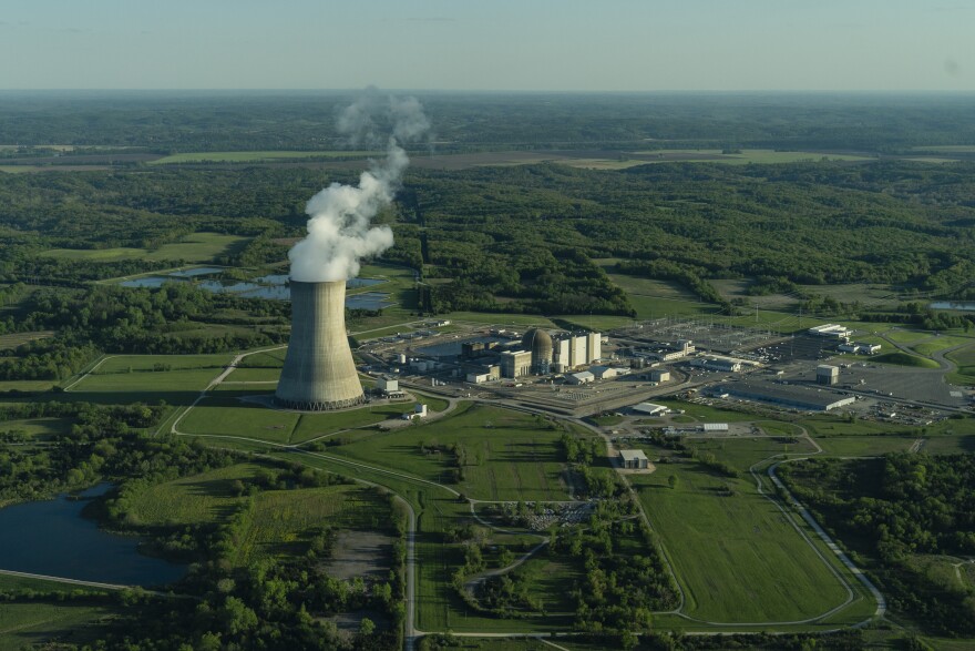 Ameren Missouri’s Callaway nuclear power plant seen during a Lighthawk flight on Wednesday, April 24, 2024, in Callaway County.