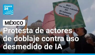 México: protesta de actores de doblaje por falta de regulación y uso desmedido de la IA