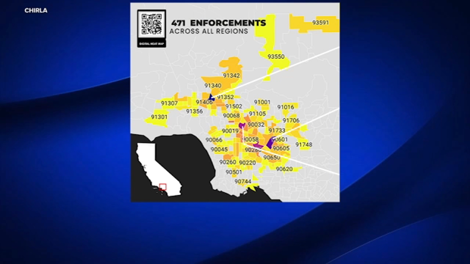 CHIRLA heat map shows most LA-area immigration operations have happened in San Fernando Valley