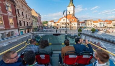 Autobuzul etajat, retras din nou de pe traseu