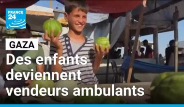 À Gaza, des enfants travaillent en tant que vendeurs ambulants • FRANCE 24