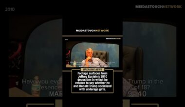 🚨 Jeffrey Epstein Asked About Socializing with Trump and Underage Girls During 2010 Deposition