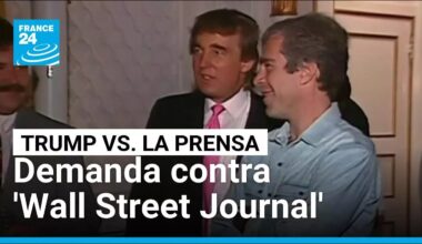 Trump arremete contra 'Wall Street Journal' por reportaje sobre su vínculo con Epstein
