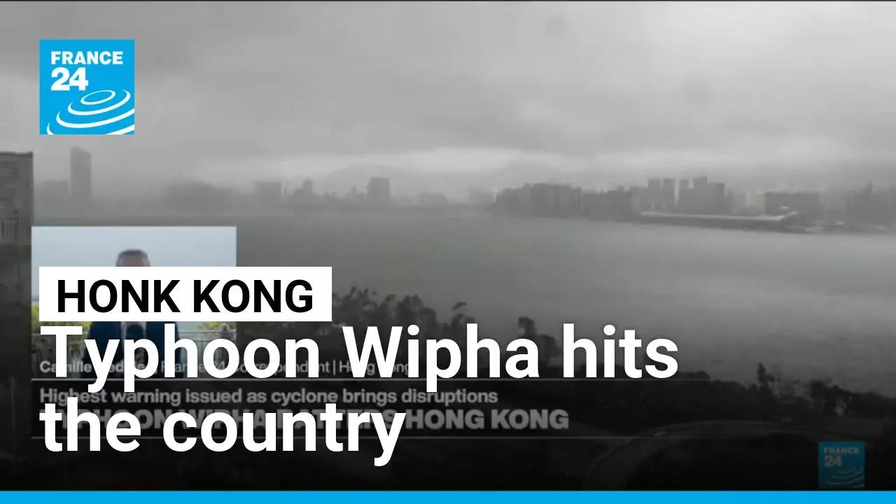Typhoon Wipha batters Honk Kong and brings disruptions • FRANCE 24 English