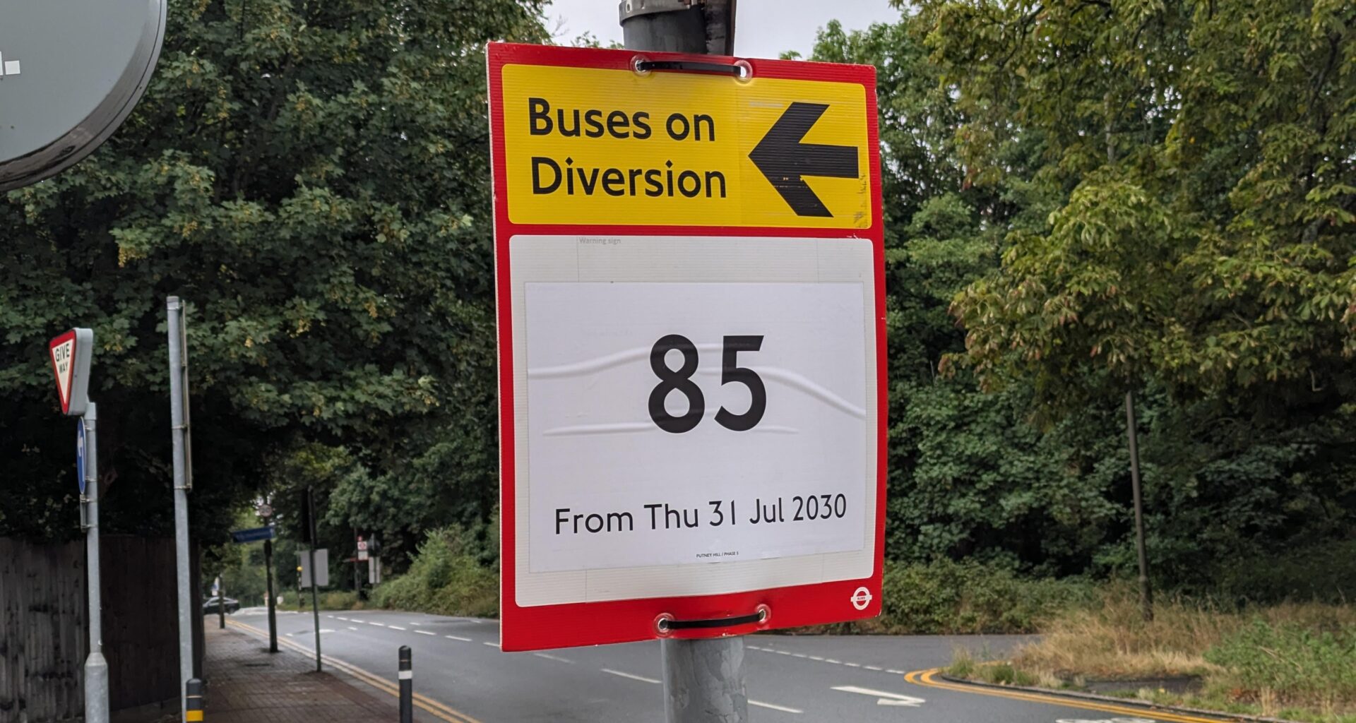 Thanks for the advance warning TFL