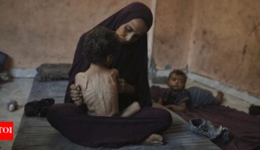 'Walking corpses': Photos of malnourished Gaza toddler go viral as humanitarian situation worsens; see pics inside