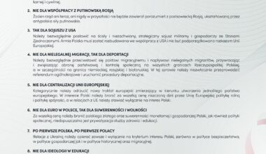 Latest PIS political goals in "Polish Declaration"