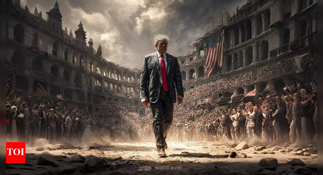 'Dust, sweat and blood': White House uses Roosevelt speech to cast Trump as fighter; shows him in a Coliseum
