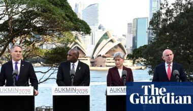 UK and Australia sign Aukus treaty to build nuclear submarines as Lammy downplays US doubts | Australian foreign policy