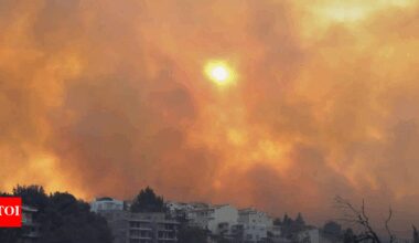 Wildfire burns through northern suburb of Greece's capital Athens and residents are told to evacuate | World News