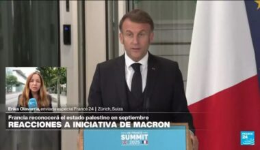 Informe desde Zúrich: Francia reconocerá la existencia de un Estado palestino en septiembre