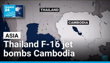 Thailand F-16 jet bombs Cambodian targets as border clash escalates • FRANCE 24 English