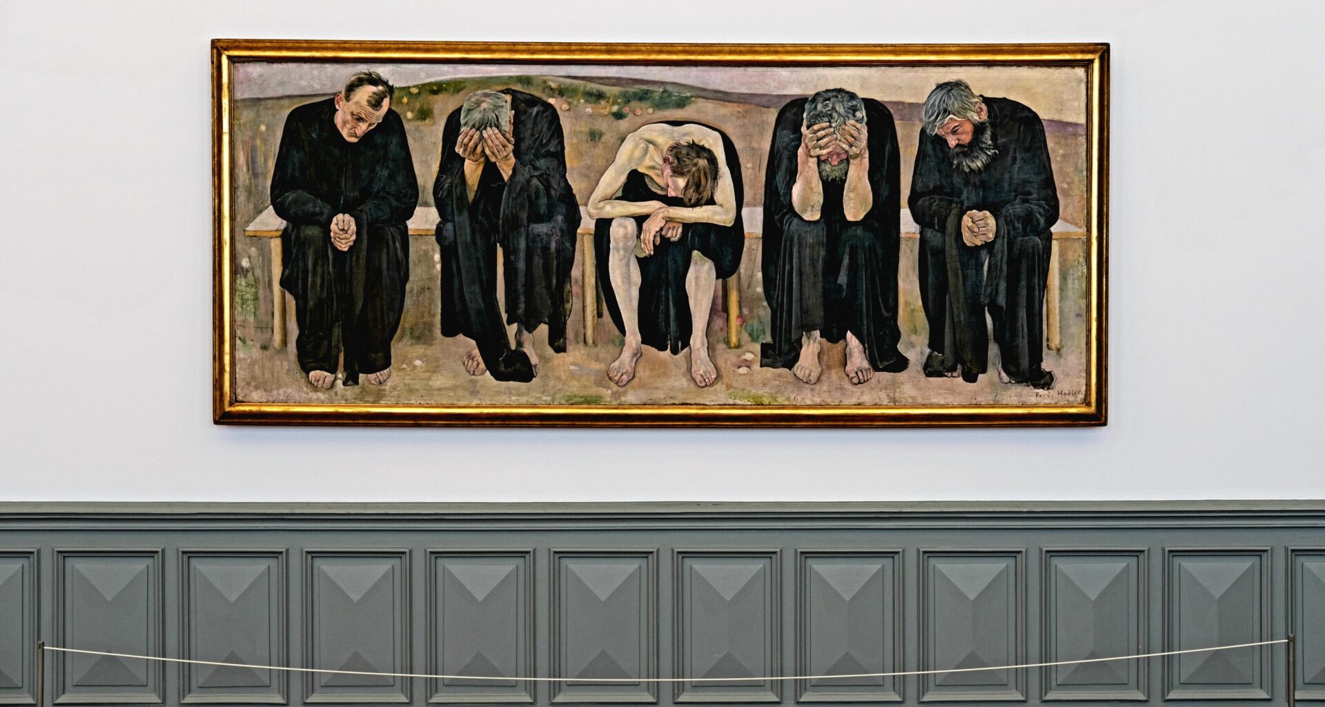 My favourite Swiss painter is Ferdinand Hodler. Here's the "The Disappointed Souls" that can be seen in Bern.
