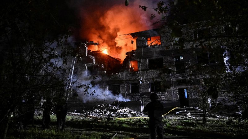 Russian forces launch massive overnight drone and missile attack on Ukraine  - VIDEO