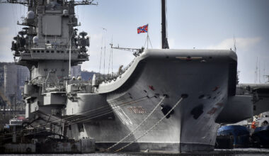 Russian aircraft carrier Admiral Kuznetsov