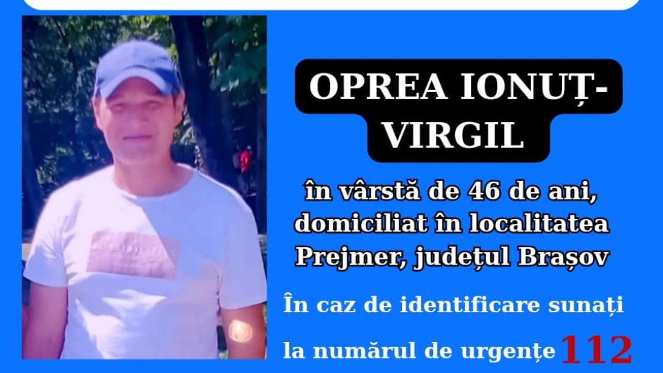 Bărbat de 46 de ani căutat de polițiștii brașoveni