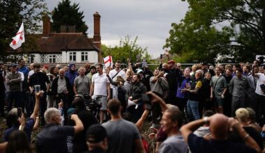 At the latest UK asylum seeker protest