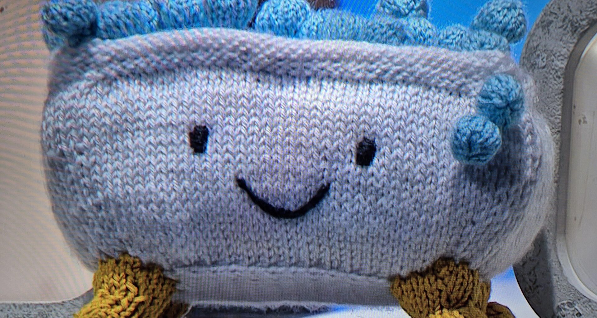 The University of Bath's bathtub mascot, Tubby, on this evening's episode of University Challenge