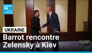 Ukraine : Jean-Noël Barrot rencontre Volodymyr Zelensky à Kiev • FRANCE 24