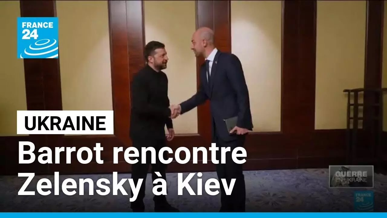 Ukraine : Jean-Noël Barrot rencontre Volodymyr Zelensky à Kiev • FRANCE 24