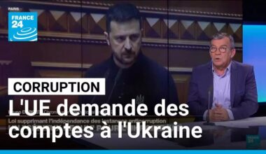 L'Union Européenne demande des "explications" à Zelensky concernant la lutte anticorruption