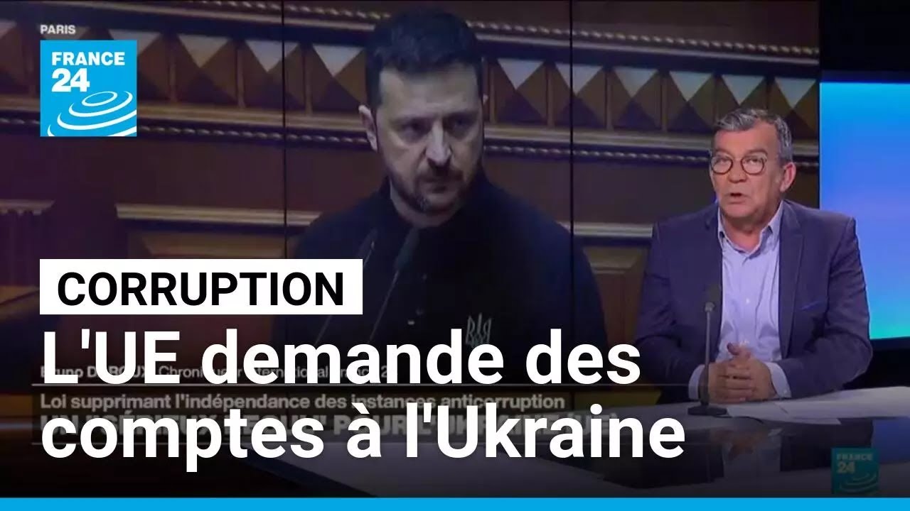 L'Union Européenne demande des "explications" à Zelensky concernant la lutte anticorruption